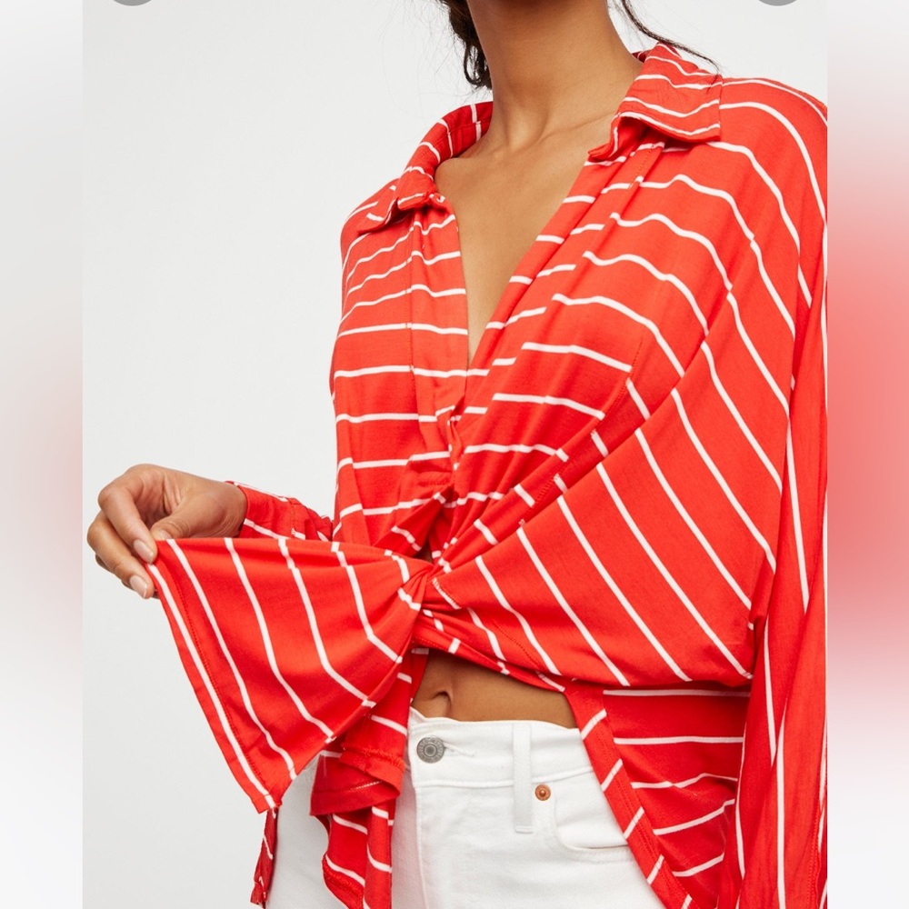 We The Free Can’t Fool Me Striped Tee